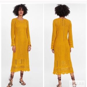 Beautiful crochet dress from Zara